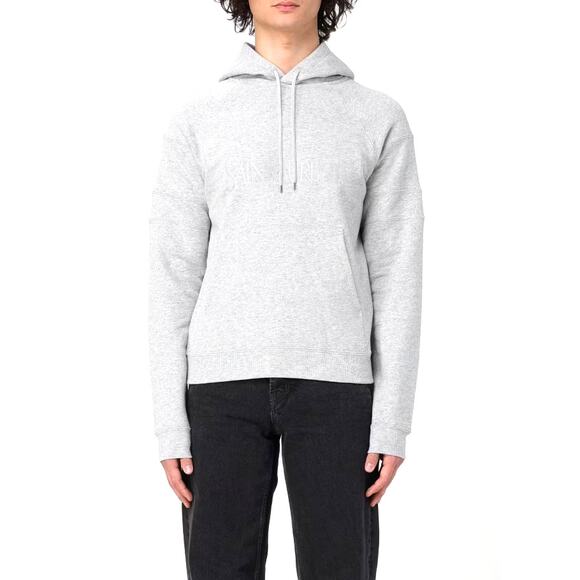 Saint Laurent Men's Gray Embroidered Hoodie Size L - Picture 1 of 15